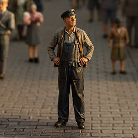 OO Scale Ready to Paint Steam Railway Workers (4 Pack)