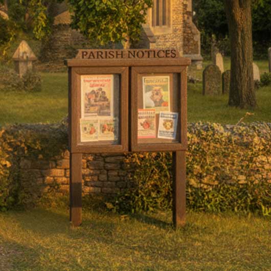 OO Scale Ready to Paint Parish Noticeboard