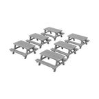 N Scale Ready to Paint Picnic Bench (6 pack)
