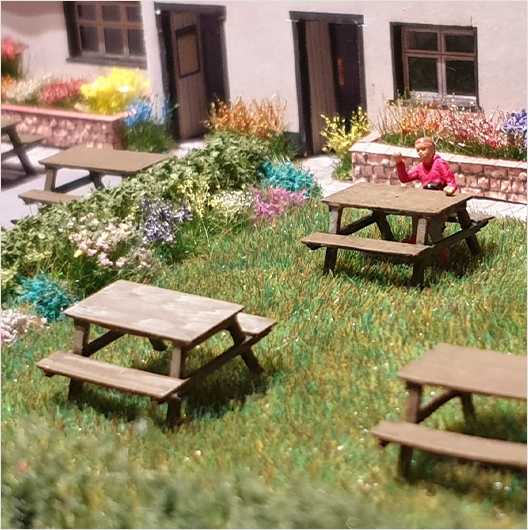 TT Scale | Picnic Bench (6 pack)