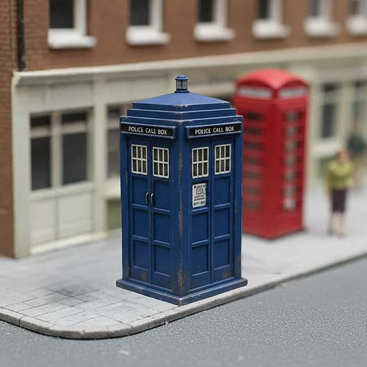 OO Scale Ready to Paint Police Box (1 pack)