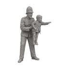 OO Scale Ready to Paint 1950s Policeman Posting Letter at Post Box