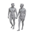OO Scale Ready to Paint Modern Couples and Families Bundle (8 Pack)