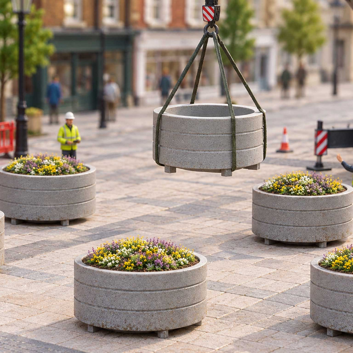 Ready to Paint Round Flower Planter (6 pack)