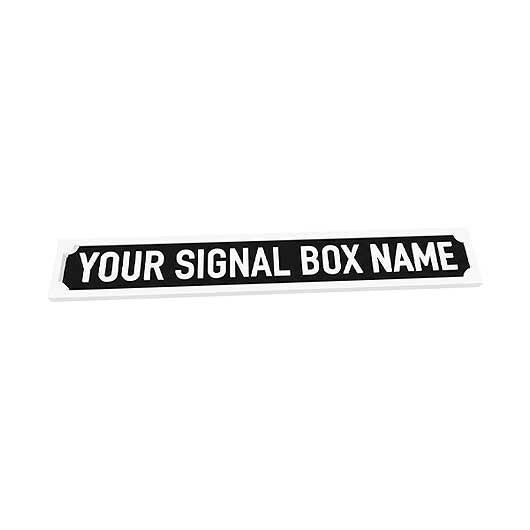OO Scale Personalised Signal Box Name Board - Style 1