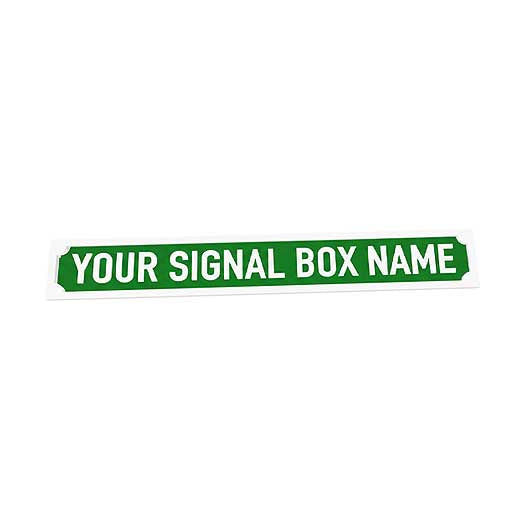 OO Scale Personalised Signal Box Name Board - Style 1
