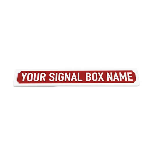 OO Scale Personalised Signal Box Name Board - Style 1