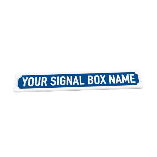 OO Scale Personalised Signal Box Name Board - Style 1