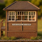 OO Scale Personalised Signal Box Name Board - Style 2