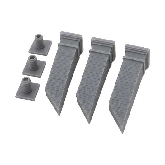 Ready to Paint Square Chimney Stack with Single Pot (3 pack)