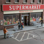 OO Scale Ready to Paint Shopping Trolley (3 pack)