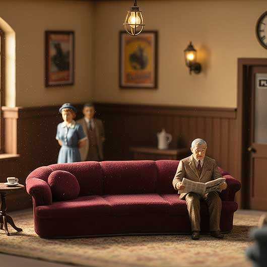 OO Scale Ready to Paint Three-Seater Sofa (2 pack)