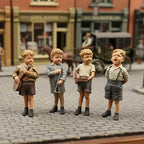 OO Scale Ready to Paint Victorian Young Boys Performing Music