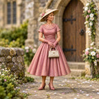 OO Scale Ready to Paint 1950s Wedding Guest in Flowing Dress and Hat