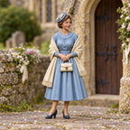 OO Scale Ready to Paint 1950s Wedding Guest with Dress, Shawl and Fascinator