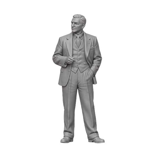 OO Scale Ready to Paint 1950s Wedding Guest in Suit