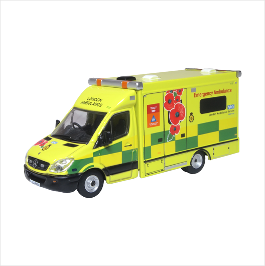 OO Scale | Mercedes London Ambulance Service (Remembrance Day)