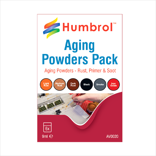Humbrol Aging Powders Mixed Pack - 6 x 9ml