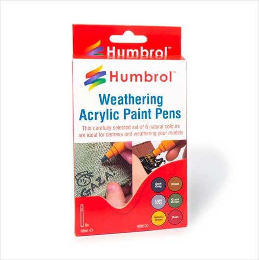Humbrol Weathering Pen - 6 x 10 ml