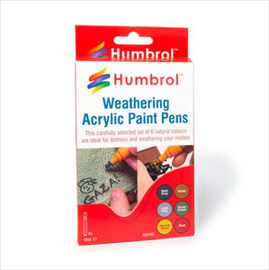 Humbrol Weathering Pens - 6 x 10ml