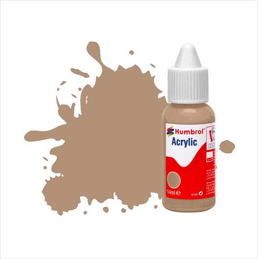 Matt Acrylic Paint No 72 Khaki Drill