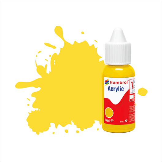 Matt Acrylic Paint No 24 Trainer Yellow