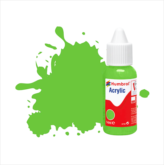 Vernice acrilica lucida | No 208 verde segnale fluorescente