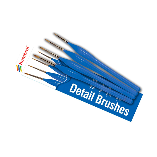 Humbrol Detail Paint Brush Set (4 pack)