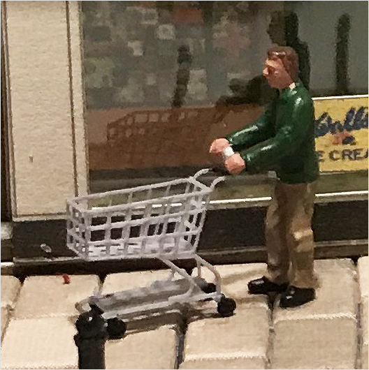 O Scale Ready to Paint Shopping Trolley (3 pack)