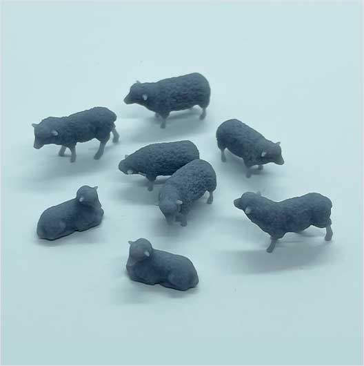 OO Scale | Flock of Sheep (8 pieces)