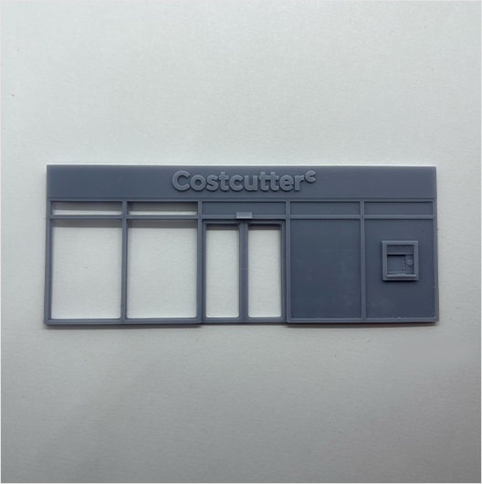 OO Scale | Convenience Store Shopfront - Type 1 - Costcutter (1 piece)