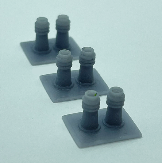 OO Scale | Chimney Pots - Type 2 (3 pack)