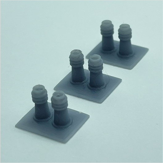 OO Scale | Chimney Pots - Type 2 (3 pack)