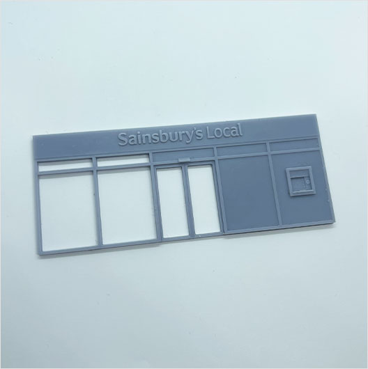 OO Scale | Convenience Store Shopfront - Type 1 - Sainsbury's Local (1 piece)