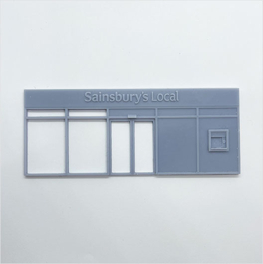 OO Scale | Convenience Store Shopfront - Type 1 - Sainsbury's Local (1 piece)
