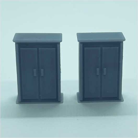 OO Scale | Double Wardrobe (2 pack)