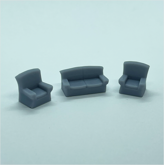 OO Scale | Sofa and Armchair (3 pieces)