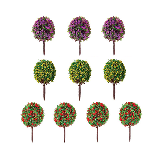 OO Scale | Small Trees in Bloom (10 pack)