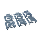 OO Scale | Ready to Paint | Picnic Bench with Plank Detail (6 pack)