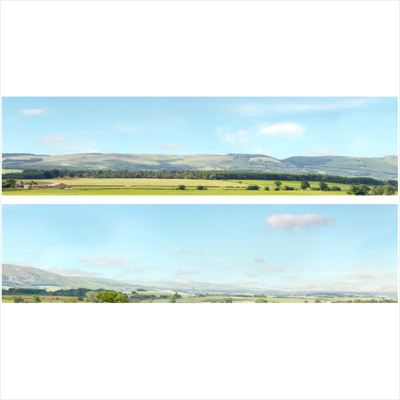 OO Scale Hills and Dales Backscene - ID207D