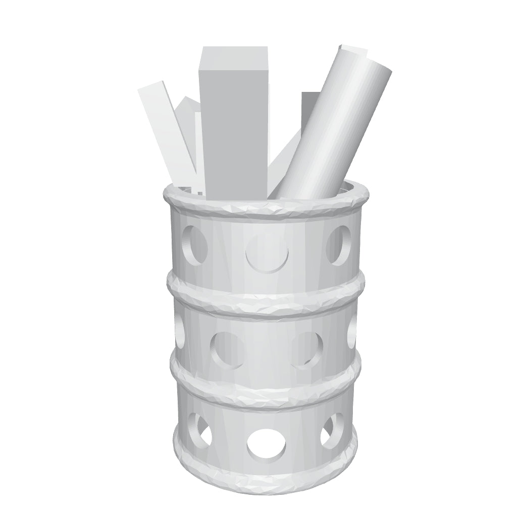 OO Scale | Ready to Paint | 3-Volt Burning Brazier Kit with Flickering LED