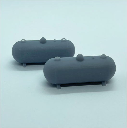 OO Scale | 500 Gallon Propane Tank - Type 1 (2 pack)