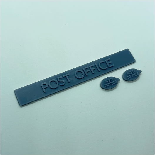 OO Scale | Post Office Sign Set (3 piece)