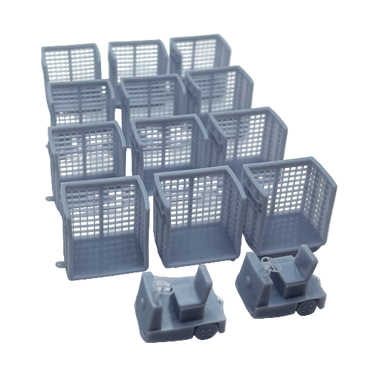 Scala OO | Carrello per attrezzatura universale per carrelli ferroviari British Rail (BRUTE)