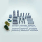 OO Scale Ready to Paint Street Scenes - Pack 2 (38 pieces)