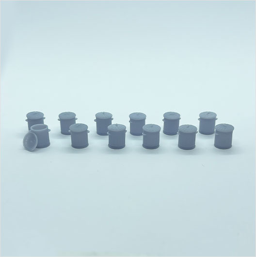 O Scale Ready to Paint Galvanised Metal Bin with Removable Lid