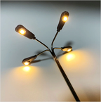 OO Scale 3-Volt Modern Four-Headed Street Light (2 pack)