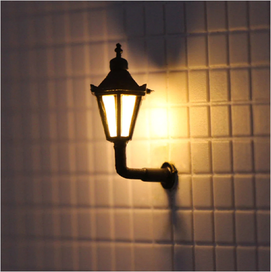 OO Scale | 3-Volt Victorian Wall Lamp (2 pack)