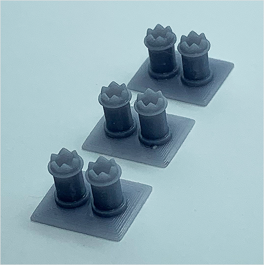 OO Scale | Chimney Pots - Type 3 (3 pack)