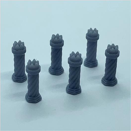OO Scale | Chimney Pot - Tudor-Style 2 (6 pack)